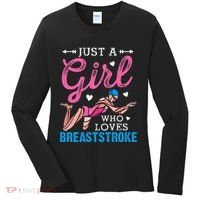 Girl Loves Breaststroke Breaststroke Swimmer Women's Long Sleeve Shirt thumb 0