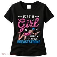 Girl Loves Breaststroke Breaststroke Swimmer Women's T-Shirt thumb 0