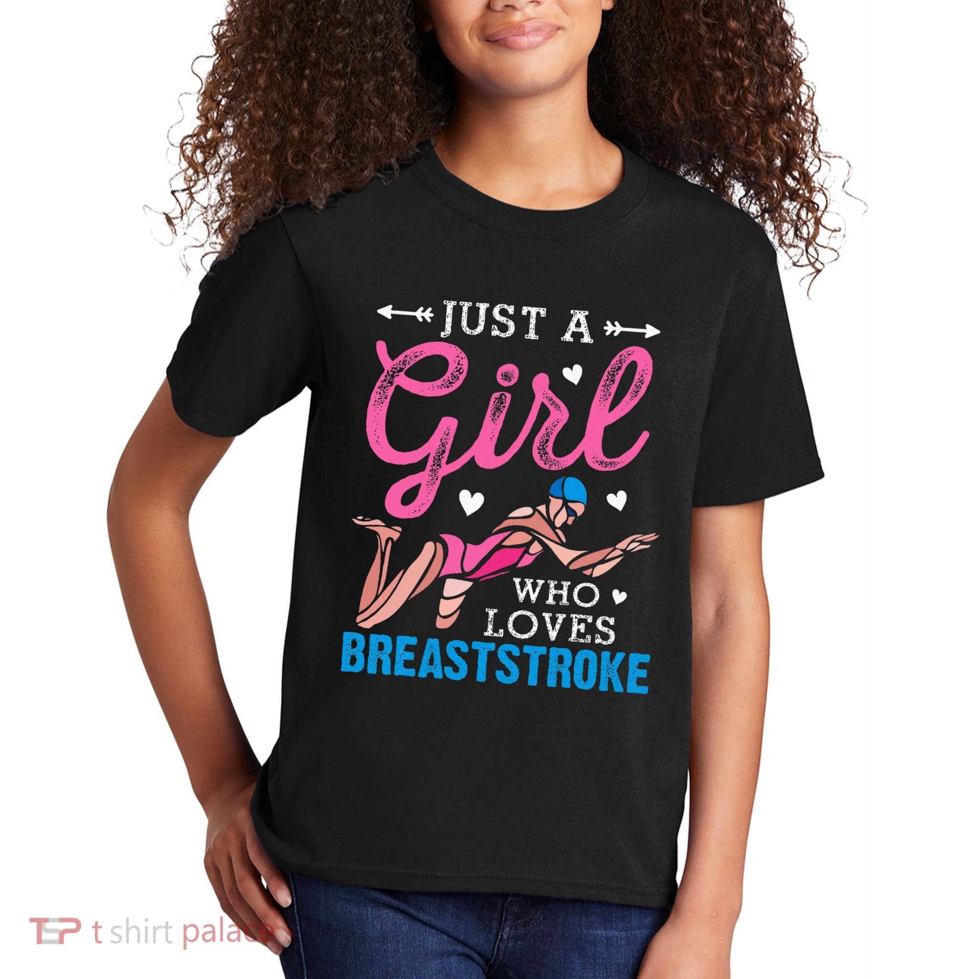 Girl Loves Breaststroke Breaststroke Swimmer Kids T-Shirt