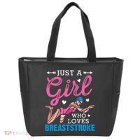 Girl Loves Breaststroke Breaststroke Swimmer Tote Bag thumb 0