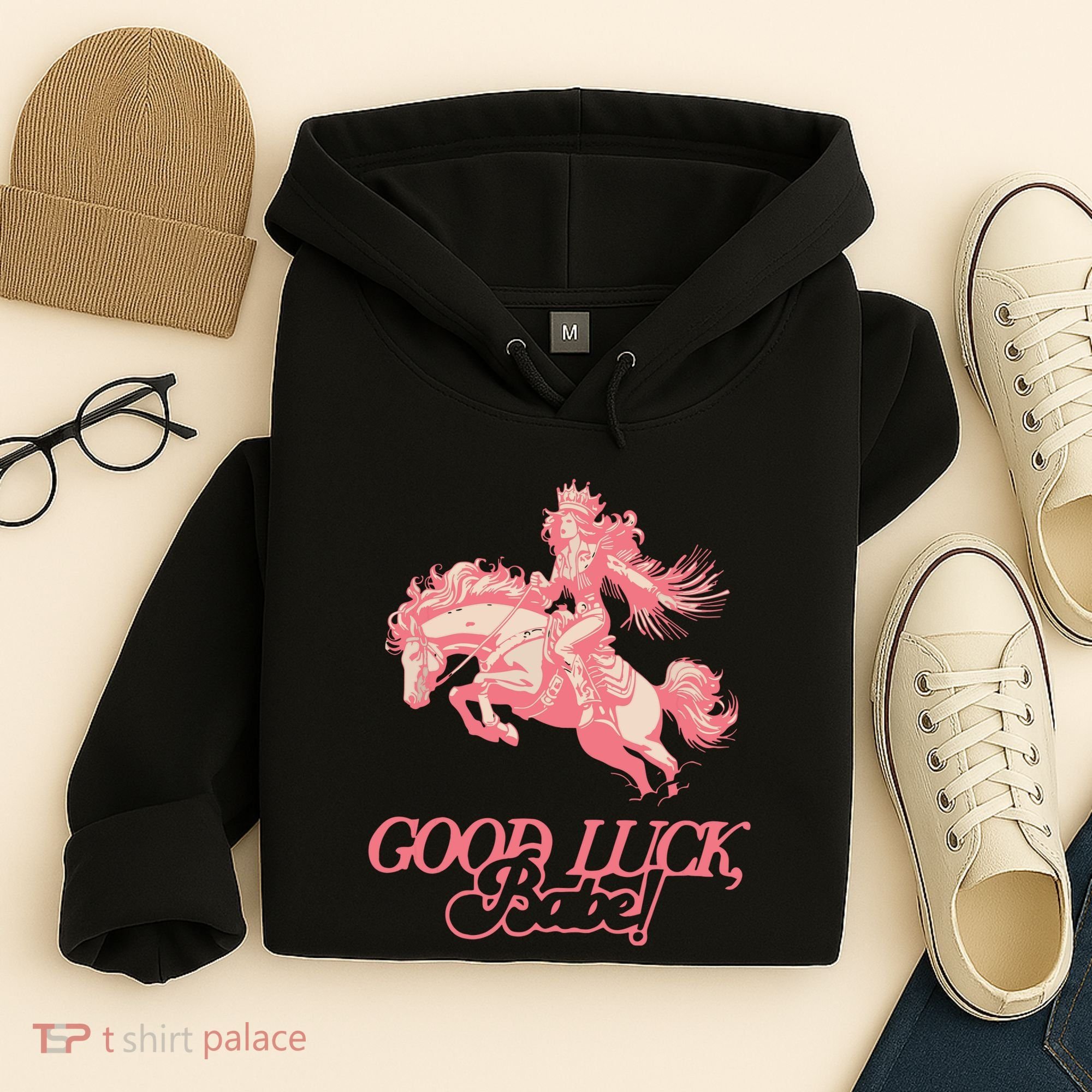 Good Luck Babe Retro 90s Birthday Gifts Hoodie