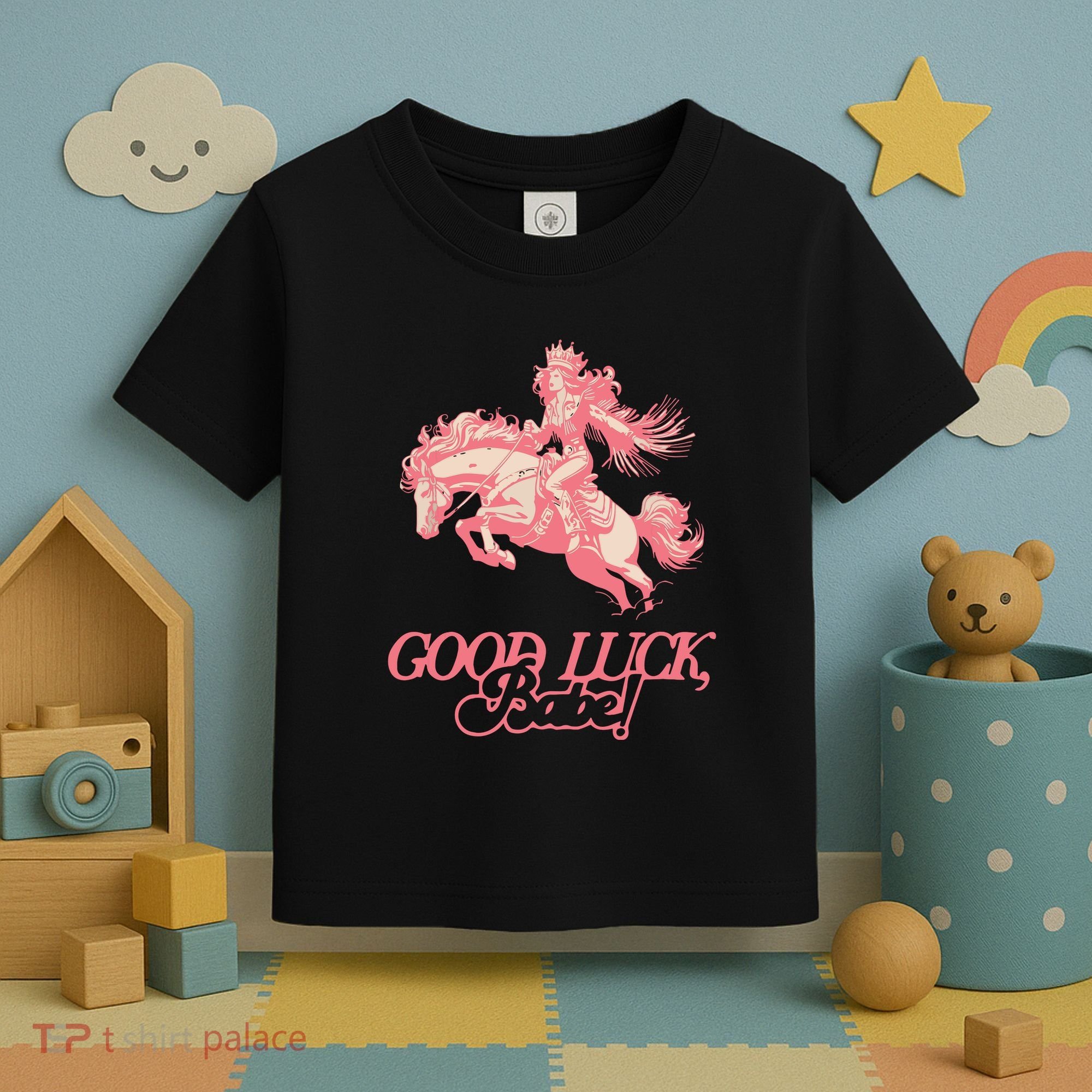 Good Luck Babe Retro 90s Birthday Gifts Toddler T-Shirt