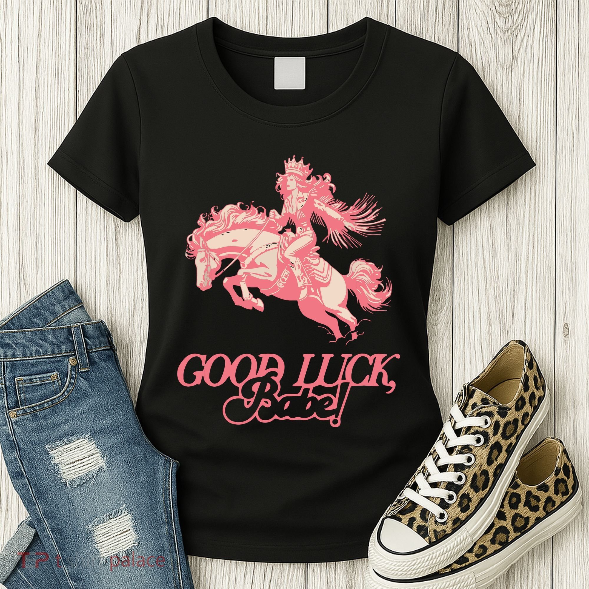 Good Luck Babe Retro 90s Birthday Gifts Women's T-Shirt