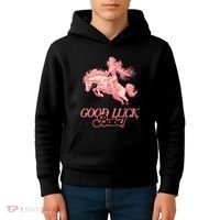 Good Luck Babe Retro 90s Birthday Gifts Kids Hoodie thumb 4