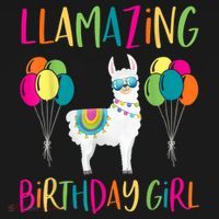 Girl Llama Birthday LLamazing Party Alpaca Balloons T-Shirt thumb 7