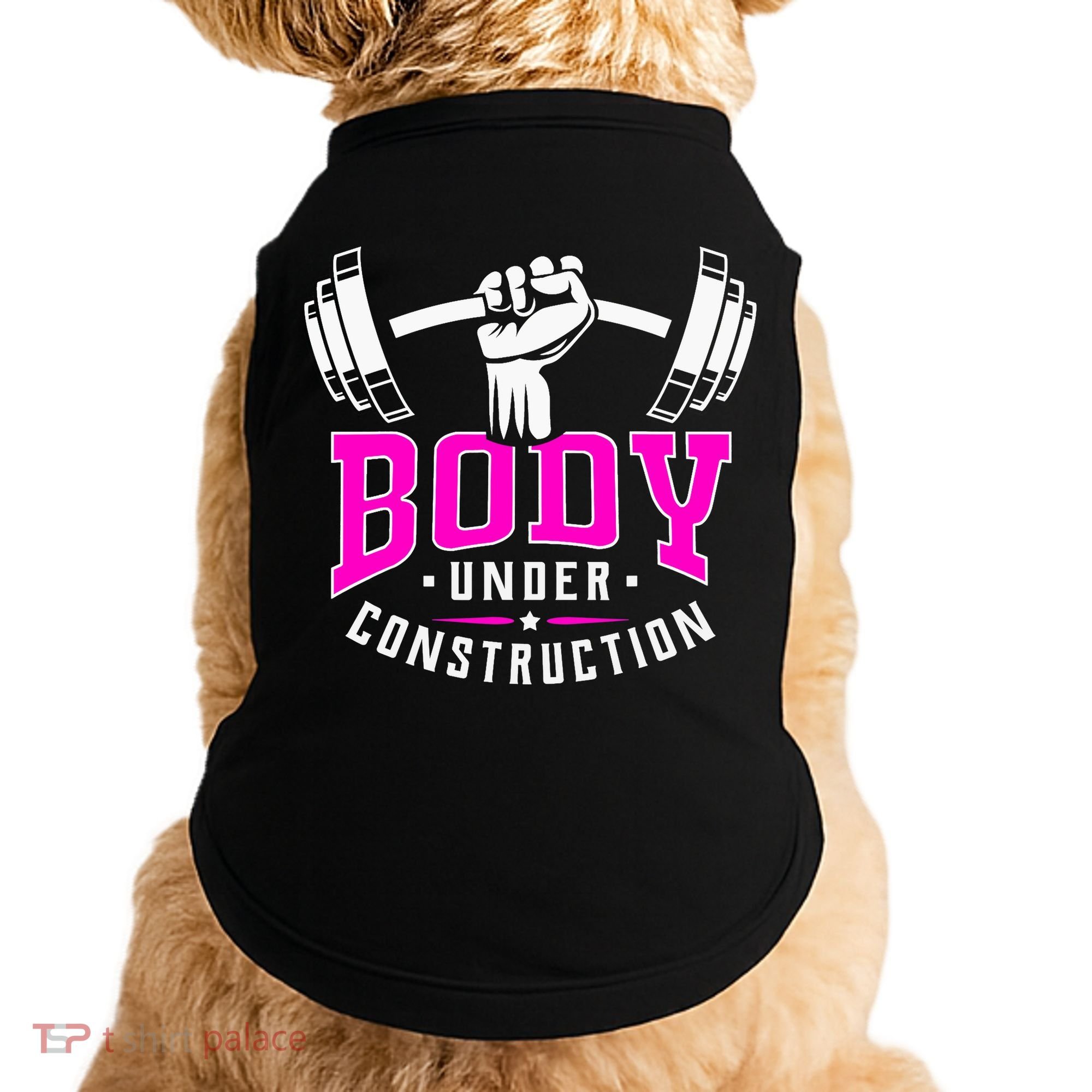 Gym Lovers Body Under Construction Workout Related Gym Rats Doggie Tank