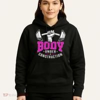 Gym Lovers Body Under Construction Workout Related Gym Rats Hoodie thumb 5