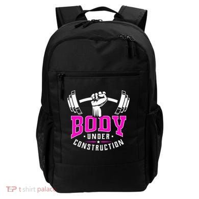 Gym Lovers Body Under Construction Workout Related Gym Rats Backpack