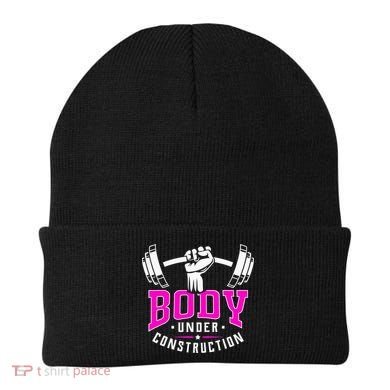Gym Lovers Body Under Construction Workout Related Gym Rats Beanie