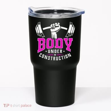 Gym Lovers Body Under Construction Workout Related Gym Rats Tumbler