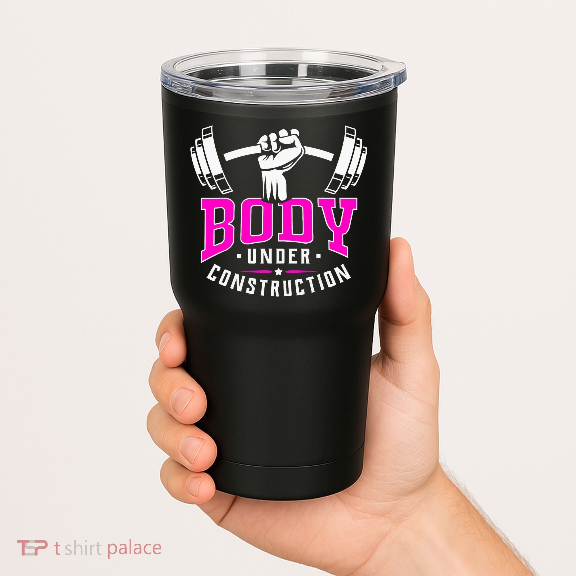 Gym Lovers Body Under Construction Workout Related Gym Rats Tumbler