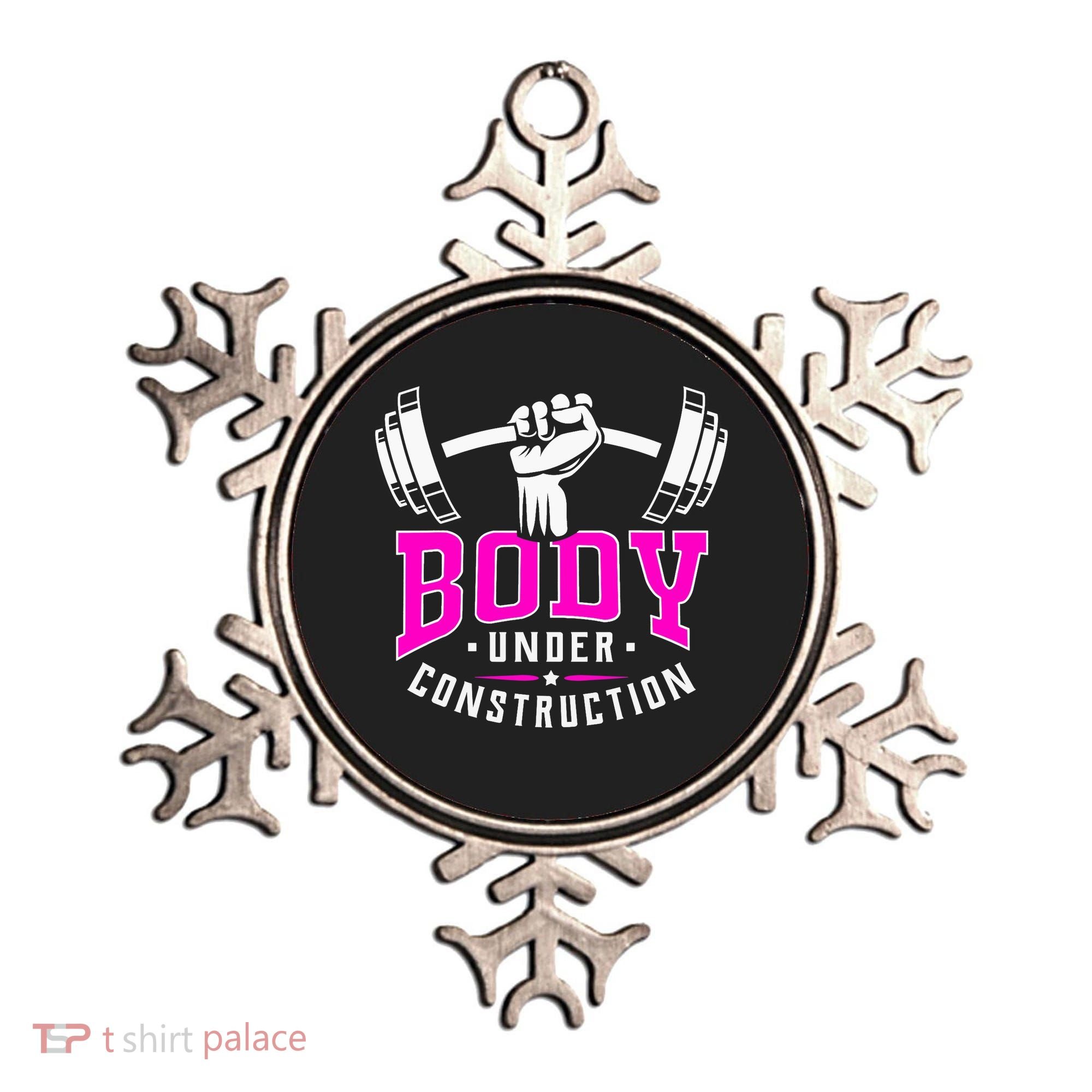 Gym Lovers Body Under Construction Workout Related Gym Rats Ornament