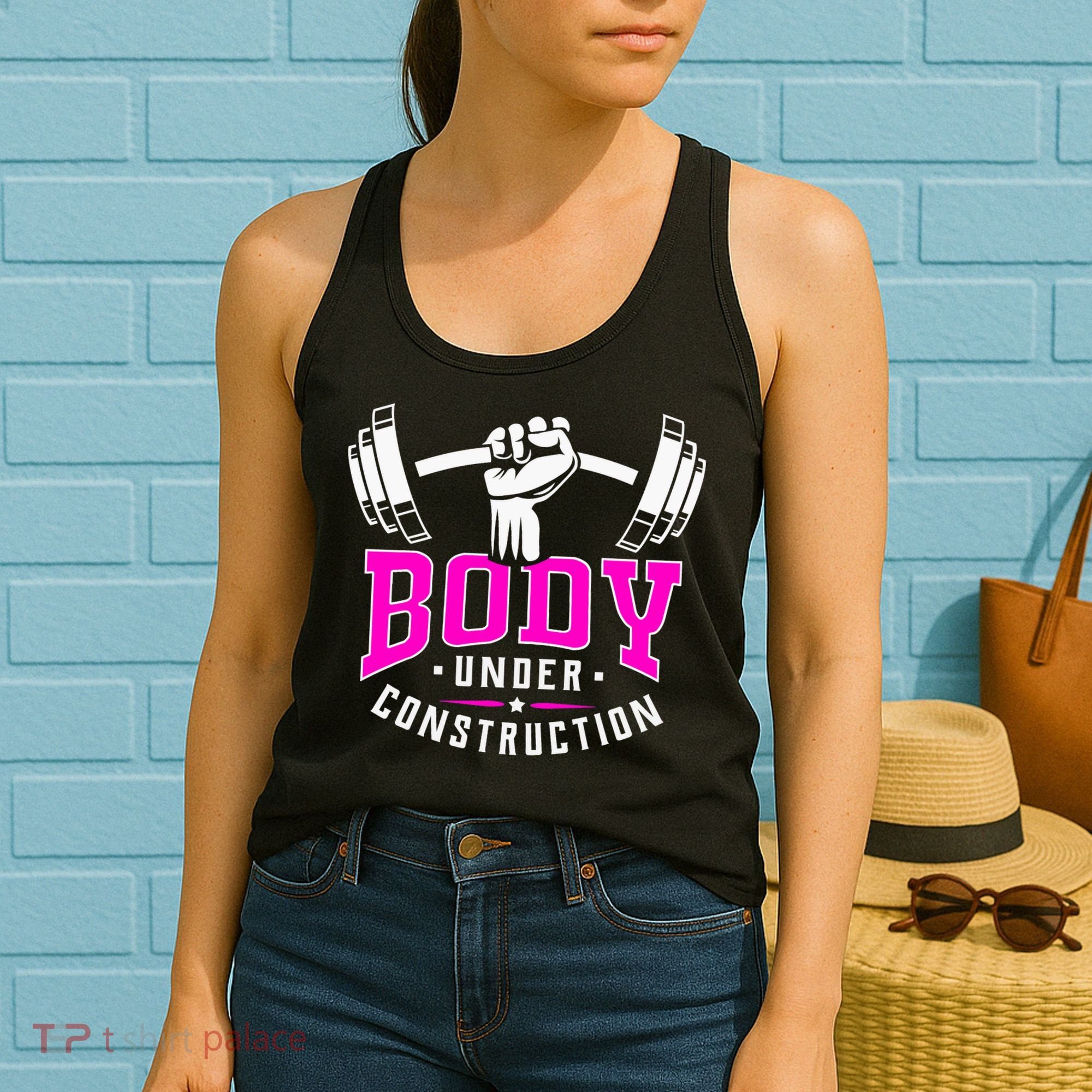 Gym Lovers Body Under Construction Workout Related Gym Rats Women's Tank Top