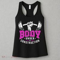 Gym Lovers Body Under Construction Workout Related Gym Rats Women's Tank Top thumb 3