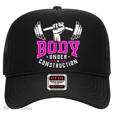 Gym Lovers Body Under Construction Workout Related Gym Rats Hat