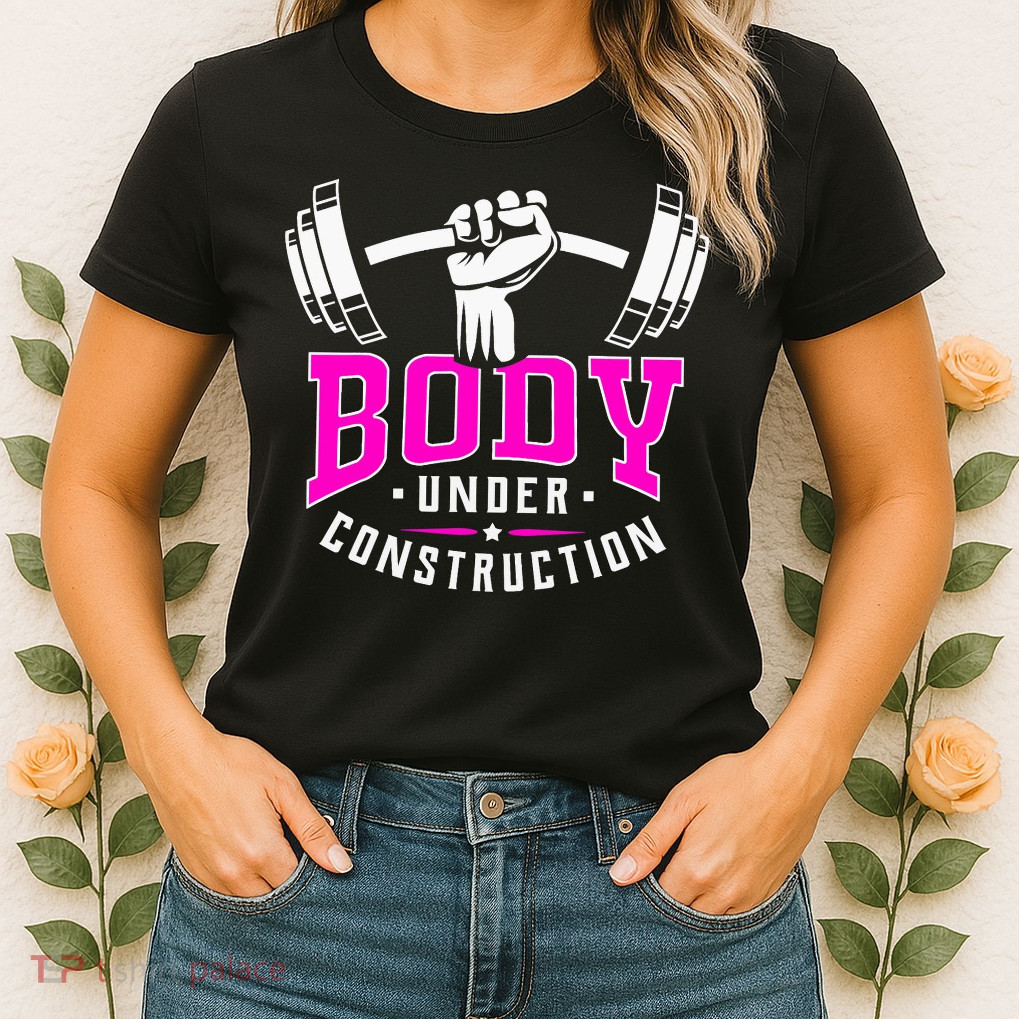 Gym Lovers Body Under Construction Workout Related Gym Rats Women's T-Shirt