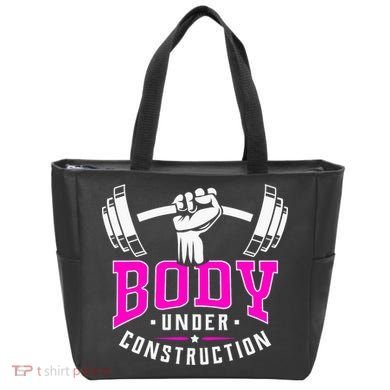 Gym Lovers Body Under Construction Workout Related Gym Rats Tote Bag