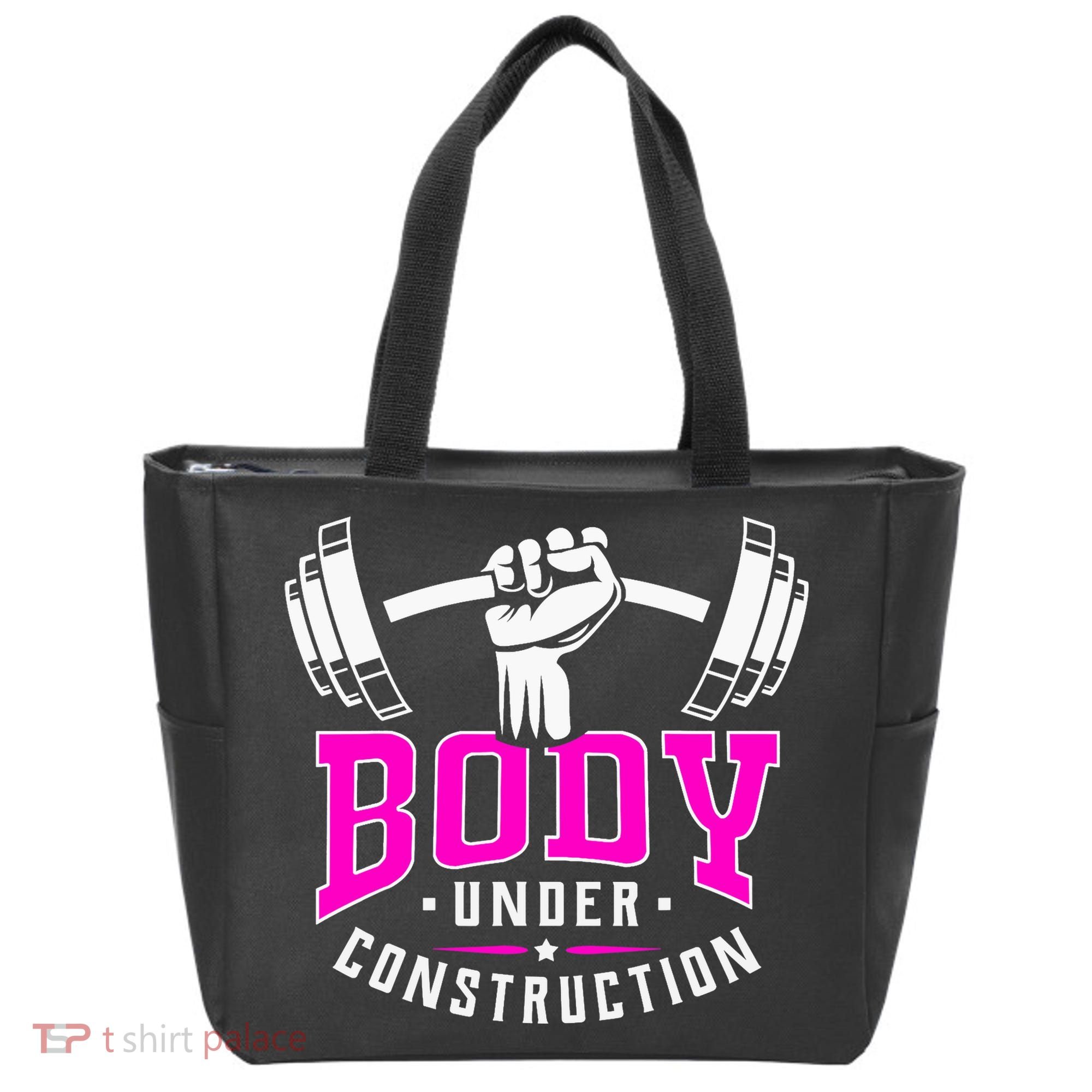 Gym Lovers Body Under Construction Workout Related Gym Rats Tote Bag