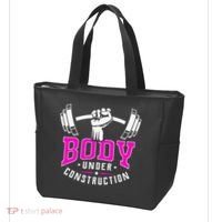 Gym Lovers Body Under Construction Workout Related Gym Rats Tote Bag thumb 3