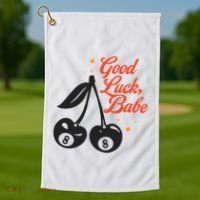 Good Luck Babe Golf Towel thumb 1