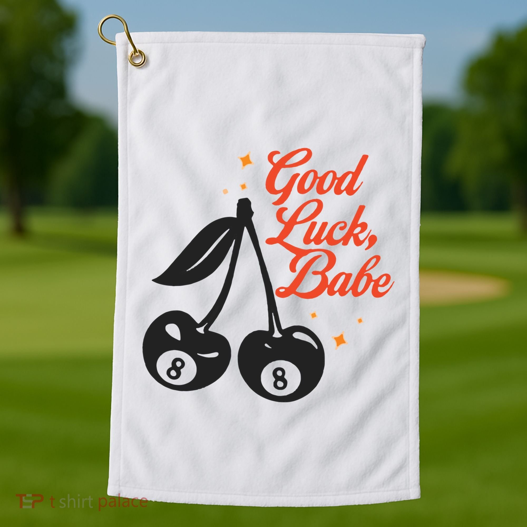 Good Luck Babe Golf Towel