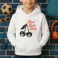 Good Luck Babe Kids Hoodie thumb 2