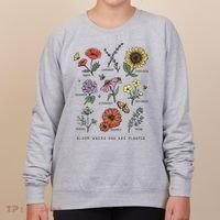 Garden Life Bloom Where You Are Planted Botanican Flowers Women's Sweatshirt thumb 0