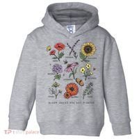 Garden Life Bloom Where You Are Planted Botanican Flowers Toddler Hoodie thumb 0