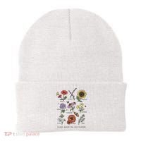 Garden Life Bloom Where You Are Planted Botanican Flowers Beanie thumb 0