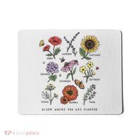 Garden Life Bloom Where You Are Planted Botanican Flowers Mousepad thumb 0