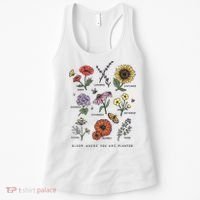 Garden Life Bloom Where You Are Planted Botanican Flowers Women's Tank Top thumb 0