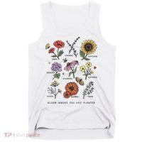 Garden Life Bloom Where You Are Planted Botanican Flowers Tank Top thumb 0