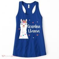 Grandma Llama Cute Llamas Lover Best Grandmother Ever, Mother's Day Women's Tank Top thumb 0