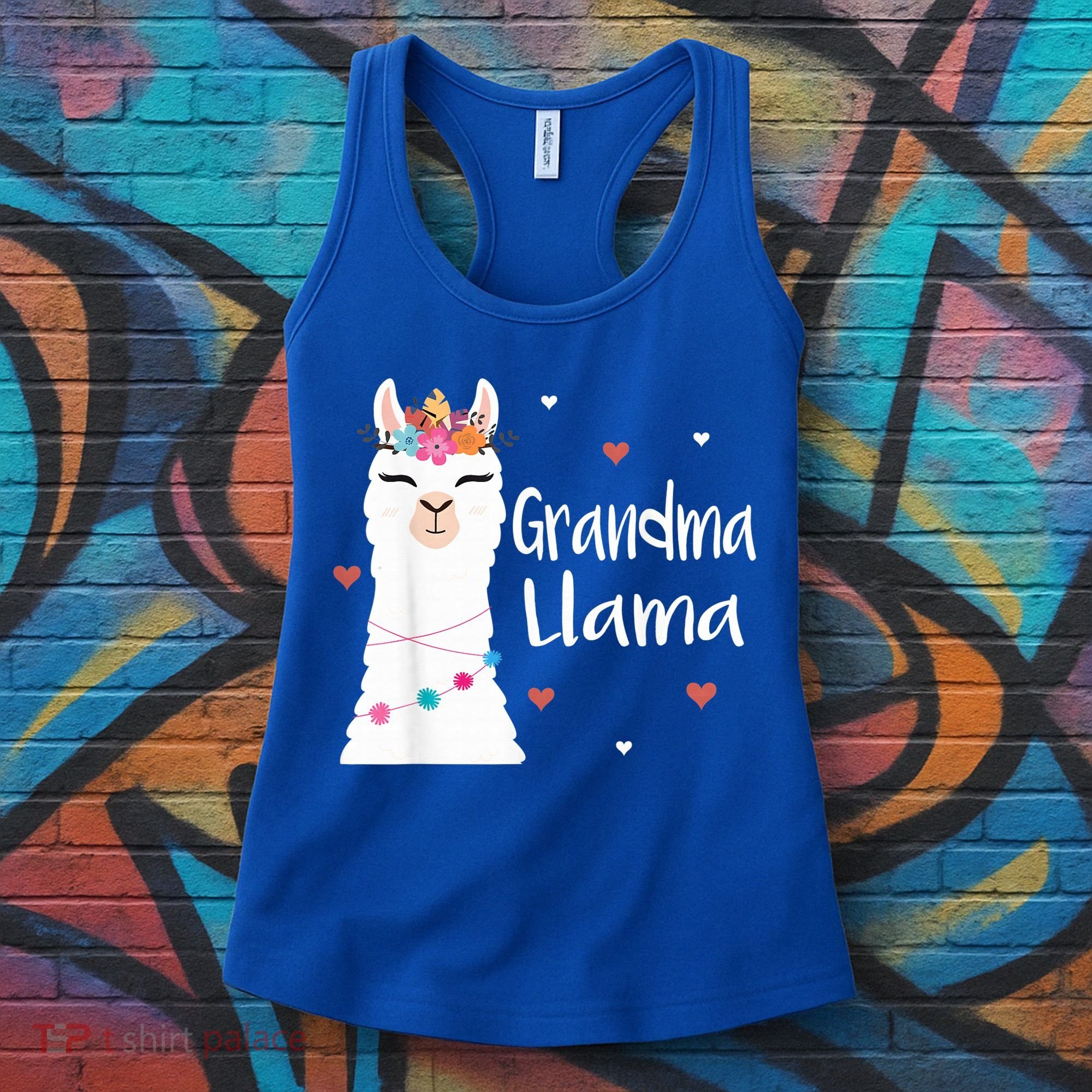 Grandma Llama Cute Llamas Lover Best Grandmother Ever, Mother's Day Women's Tank Top