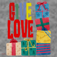 Give Love Christmas Holiday Gifts Toddler Hoodie thumb 2