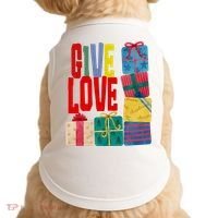 Give Love Christmas Holiday Gifts Doggie Tank thumb 0