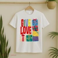 Give Love Christmas Holiday Gifts T-Shirt thumb 2