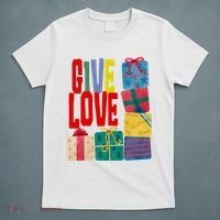 Give Love Christmas Holiday Gifts T-Shirt thumb 5