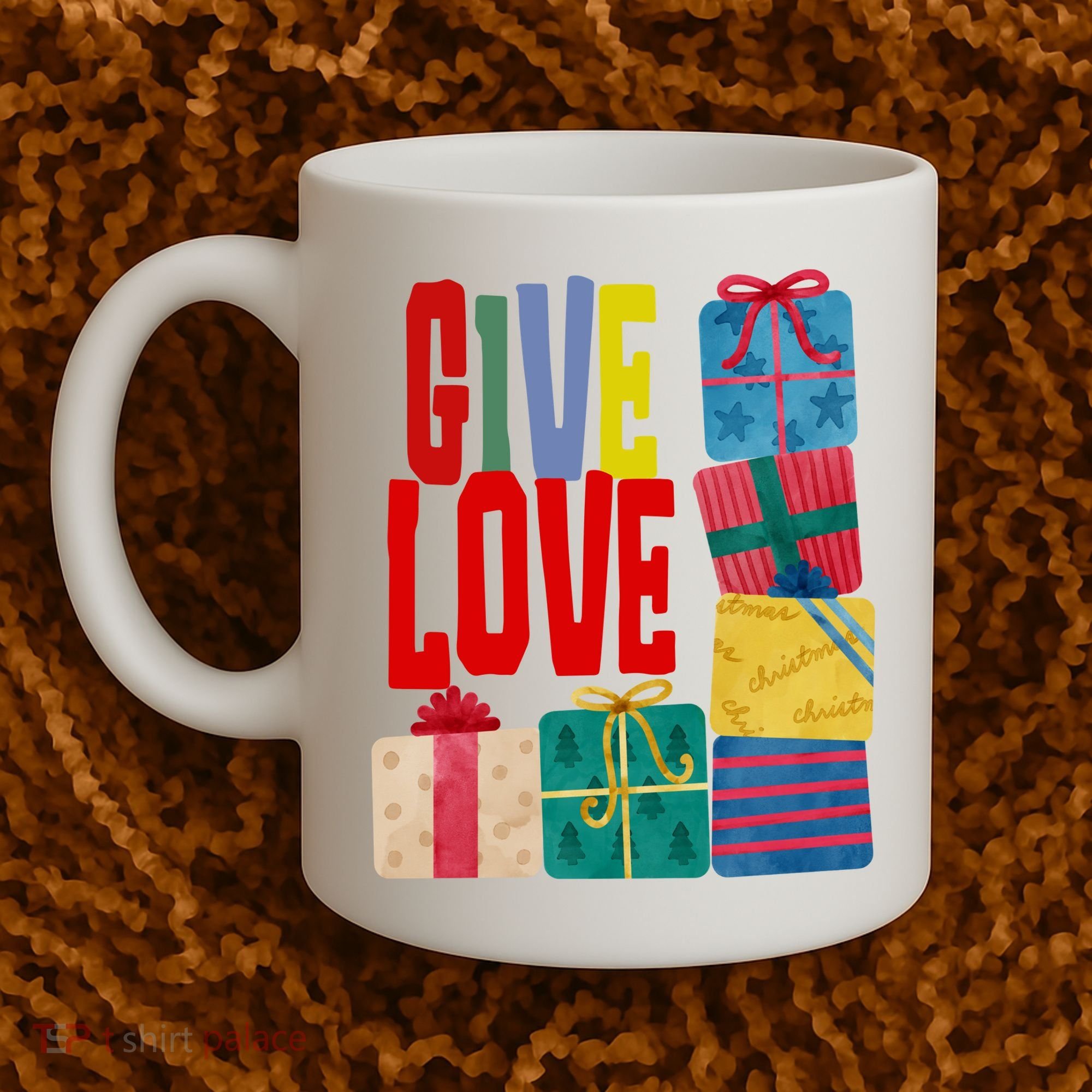 Give Love Christmas Holiday Gifts Coffee Mug