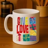 Give Love Christmas Holiday Gifts Coffee Mug thumb 4