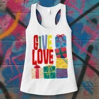 Give Love Christmas Holiday Gifts Women's Tank Top thumb 3