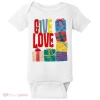 Give Love Christmas Holiday Gifts Baby Bodysuit thumb 0