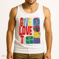 Give Love Christmas Holiday Gifts Tank Top thumb 3