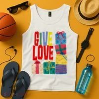 Give Love Christmas Holiday Gifts Tank Top thumb 4