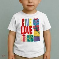 Give Love Christmas Holiday Gifts Toddler T-Shirt thumb 2