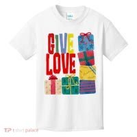 Give Love Christmas Holiday Gifts Kids T-Shirt thumb 0