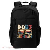 Groovy Last Day Of School Peace Out 2nd Grade Backpack thumb 0