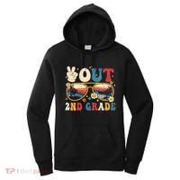 Groovy Last Day Of School Peace Out 2nd Grade Women's Hoodie thumb 0