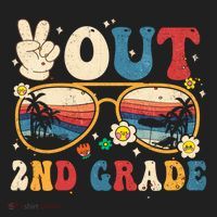Groovy Last Day Of School Peace Out 2nd Grade Tumbler thumb 3