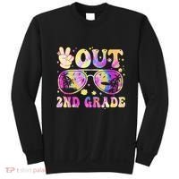Groovy Last Day Of School Peace Out 2nd Grade Sweatshirt thumb 0